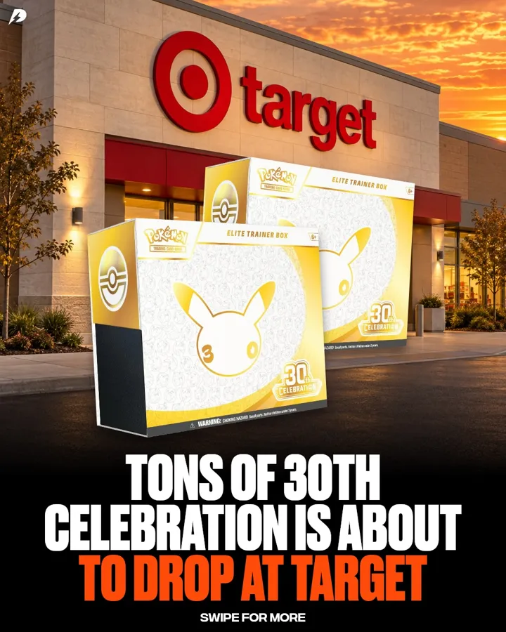 Plugged Inn Instagram post: tons of 30th Celebration is about to drop at Target